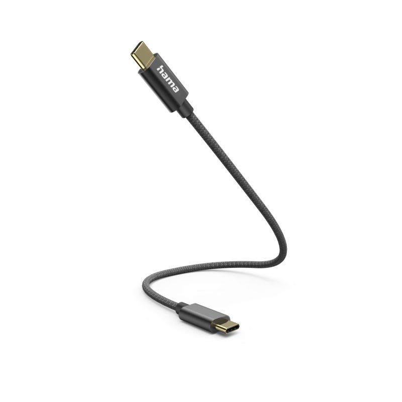 Hama 00201604 câble USB USB 2.0 0,2 m USB C Noir