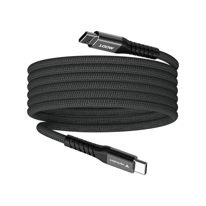 VERBATIM CABLE USB-C/USB-C 100W NOIR