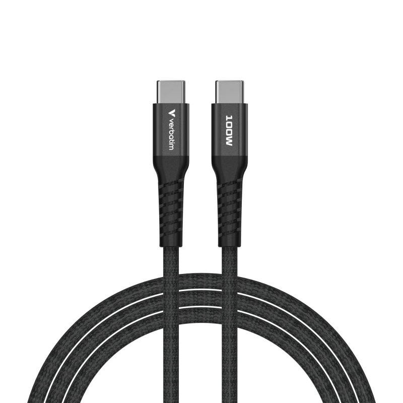 VERBATIM CABLE USB-C/USB-C 100W NOIR