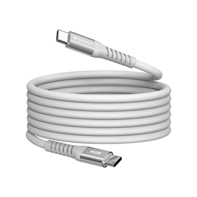 VERBATIM CABLE USB-C/ USB-C 60W GRIS