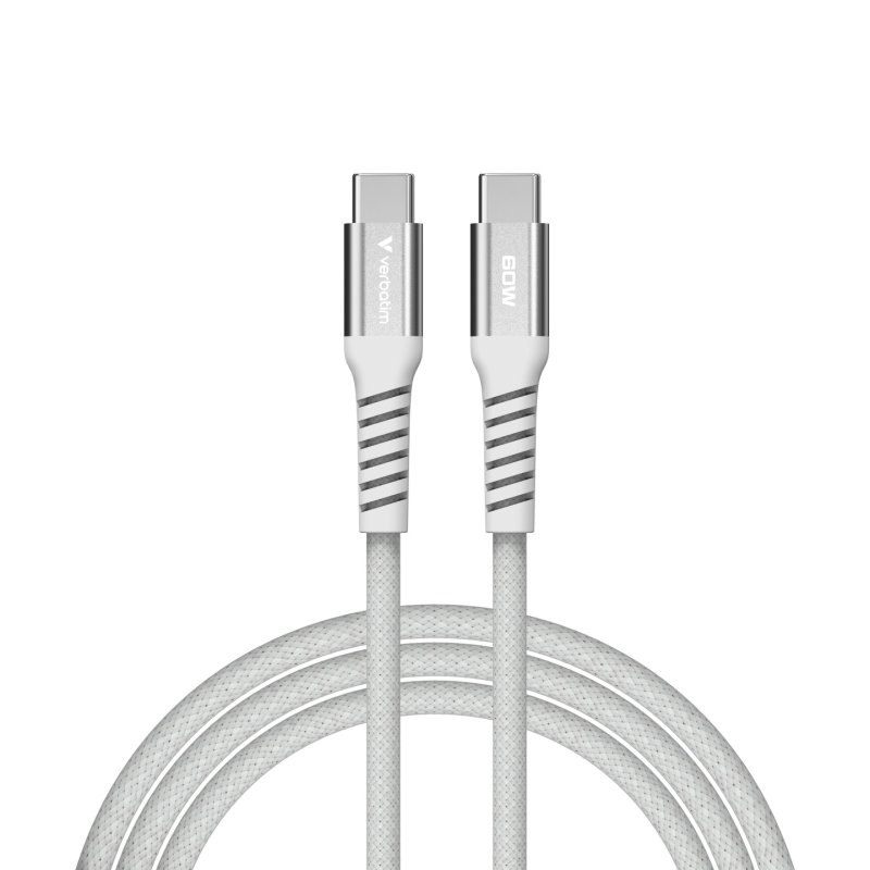 Verbatim Sync & Charge Magnetic Cable - 60W USB-C to USB-C 120 cm Grey