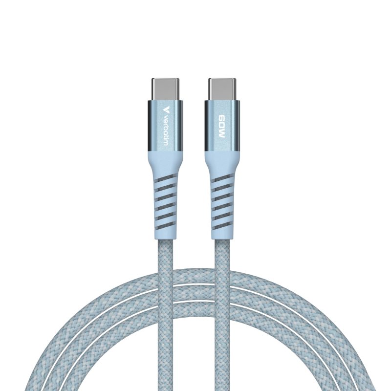 VERBATIM CABLE USB-C/ USB-C 60W BLEU
