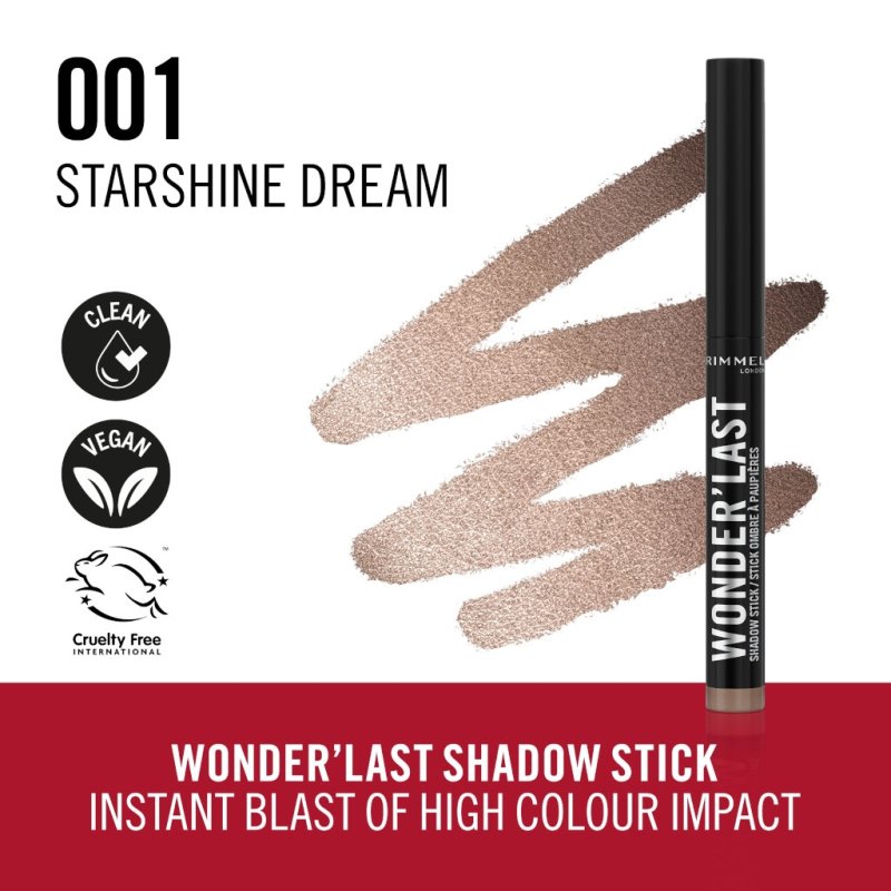 Rimmel Wonder'Last ombre à paupière 1,64 g 001 Starshine Dream Brillant