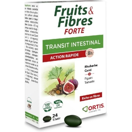 Ortis Frutta&Fibre Forte Intestinal Transit Supplement 24 Tablets