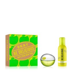 DKNY Be Delicious Eau de Parfum Perfume Spray 3.4 Fl. Oz. & Refreshing Shower Mousse 5.07 Oz.