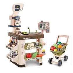 Supermarket w/Shopping Cart & 60 accessories (16140)