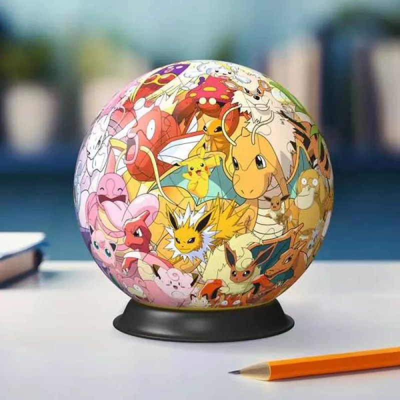 Ravensburger 3D Puzzle Ball: Pokémon - Kanto Region 73 pc(s) Cartoons