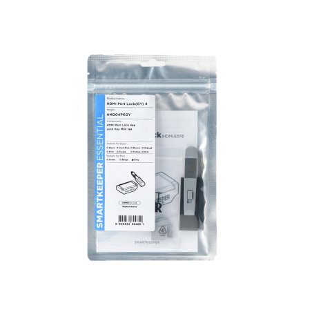 Smartkeeper HMD04PKGY bloqueur de port Bloqueur de port clé HDMI Gris 1 pièce(s)