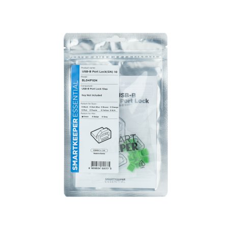 Smartkeeper BL04P1GN port blocker USB Type-B Green Plastic 10 pc(s)