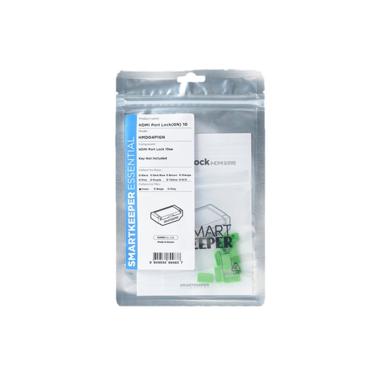 Smartkeeper HMD04P1GN bloqueur de port HDMI Vert 10 pièce(s)