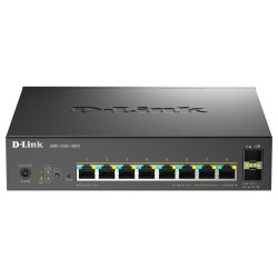 D-Link 10-Port Multi-Gigabit Smart Managed PoE Switch including 8 multi-Gigabit 2.5G PoE and 2 10G SFP ports