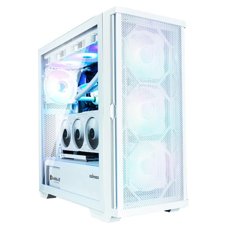 Boitier Moyen Tour E-ATX Zalman Z10 Duo avec panneaux vitrés (Blanc)