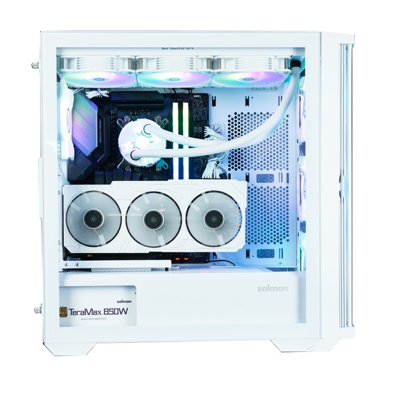 Boitier Moyen Tour E-ATX Zalman Z10 Duo avec panneaux vitrés (Blanc)
