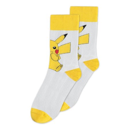 Pokémon - Paire de chaussettes Pikachu (Taille 35/38)