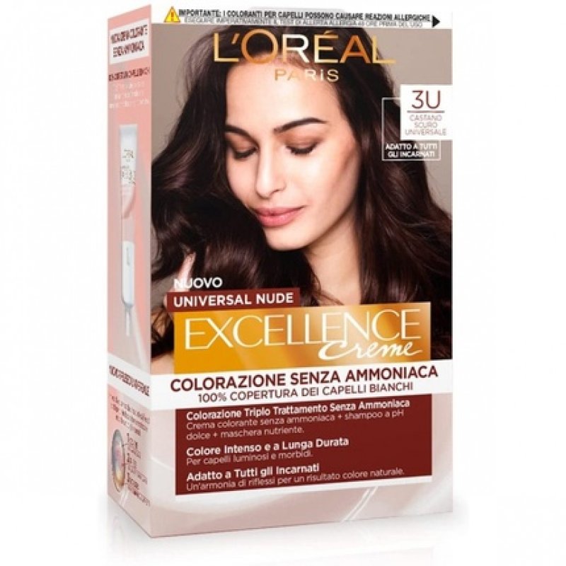 L'Oreal Paris Excellence Universal Nude N. 3U Universal Dark Brown Hair Color