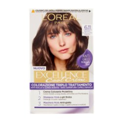 L'Oreal Paris Excellence Cool Creme Permanent Hair Color 611 Ultra Cool Dark Blonde 192 Ml