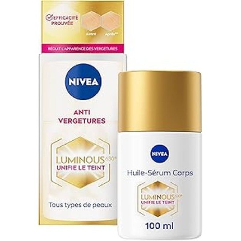 Nivea Luminous630 Body Oil-Serum Anti-Stretch Marks 100 Ml