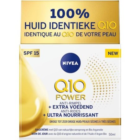 Nivea Q10 Power Extra Nourishing Anti Wrinkle Day Cream SPF15, 50ml