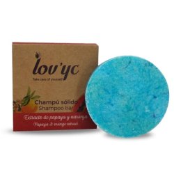 Lov'yc Hair Care: Papaya and Orange Solid Shampoo 50g