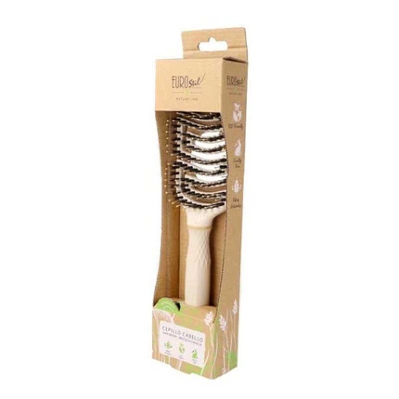 Eurostil Eco Natural Flexible Brush Double Spike 1 Unit