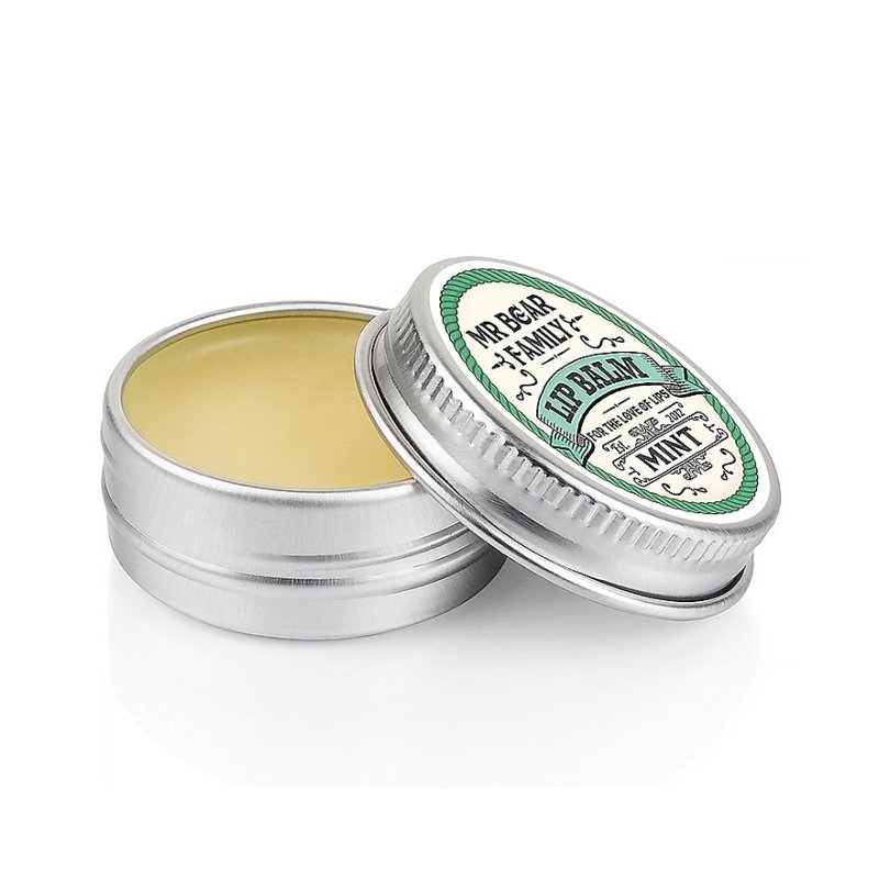 Mr Bear Family Lip Balm Mint baume pour les lèvres Beaume pour les lèvres Hommes 15 ml