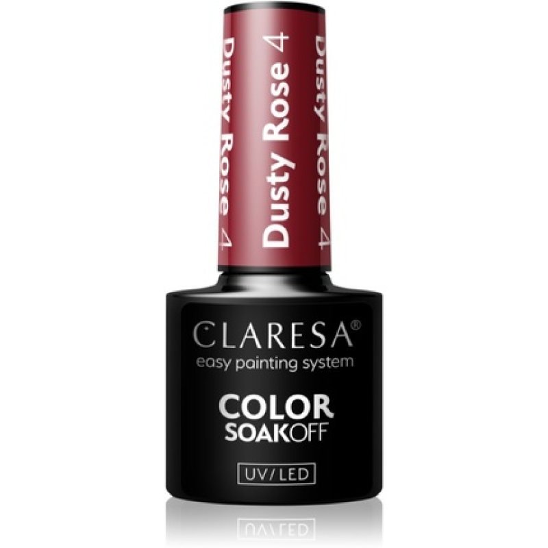 CLARESA Soak Off UVLED Dusty Rose Hybrid Gel Polish 004 5g