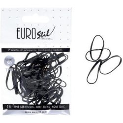 Eurostil Brand Accessories: Rubber Hair Bag Black Rubber Bands