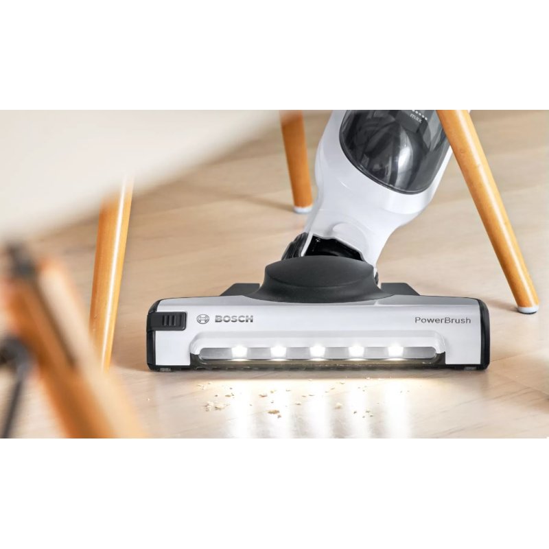 Bosch Serie 4 BCH3P2301 aspirateur balai et balai électrique Aspirateur-balai 2 en 1 Batterie Sec Sans sac 0,4 L Blanc