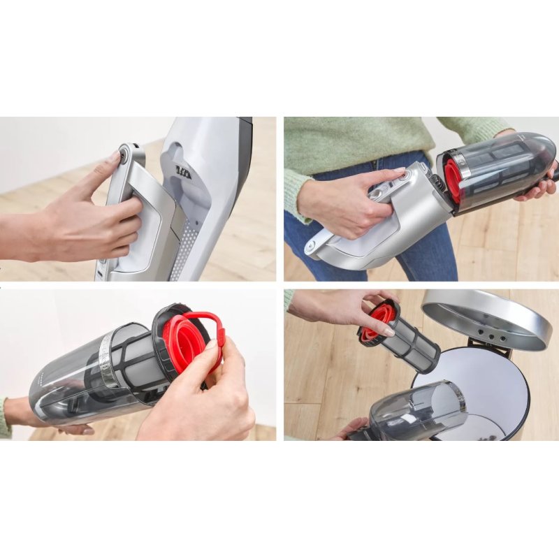 Bosch Serie 4 BCH3P2301 aspirateur balai et balai électrique Aspirateur-balai 2 en 1 Batterie Sec Sans sac 0,4 L Blanc