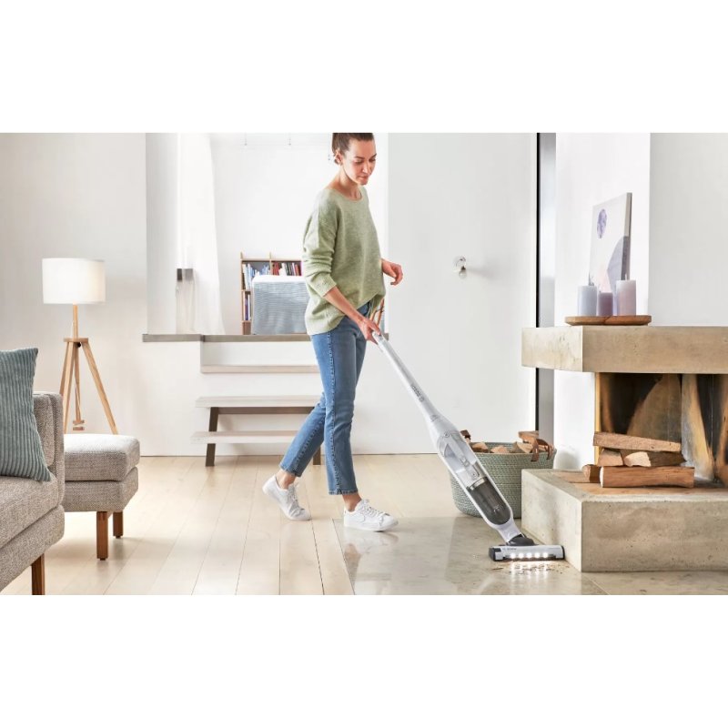 Bosch Serie 4 BCH3P2301 stick vacuum/electric broom 2-in-1 stick vacuum Battery Dry Bagless 0.4 L White