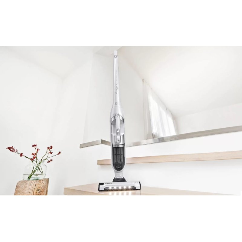 Bosch Serie 4 BCH3P2301 aspirateur balai et balai électrique Aspirateur-balai 2 en 1 Batterie Sec Sans sac 0,4 L Blanc