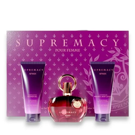 Set Afnan Supremacy Purple, Unisex, Eau De Parfum, 100ml Gel de Dus 100ml Lotiune Corp 100ml