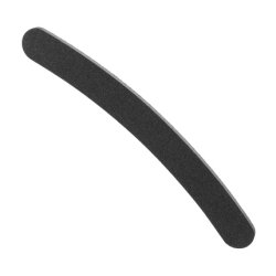 Eurostil Curved Padded Nail File 175mm Black - Pack of 12