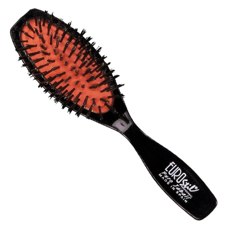 Eurostil 00303 hairbrush/comb Universal Paddle hairbrush Black, Red 1 pc(s)