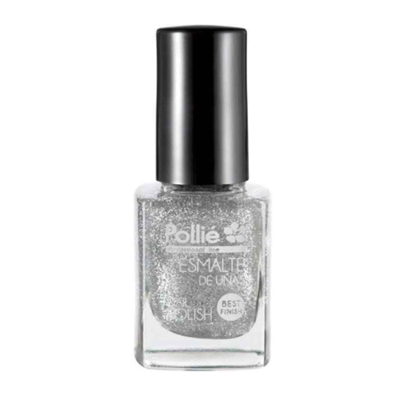 Eurostil Nail Polish with Silver Glitter 12ml