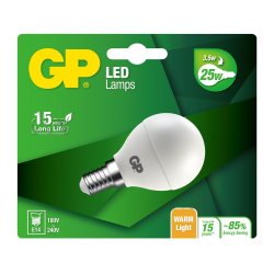 GP - LED Lamp Mini Globe, E14, 3.5W (25W), 250lm