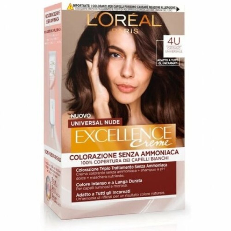 L'Oreal Paris Excellence Universal Nude Hair Dye N. 4U Universal Brown