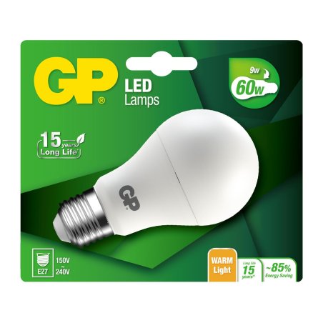GP - LED Lamp Classic, E27, 9W (60W), 806lm