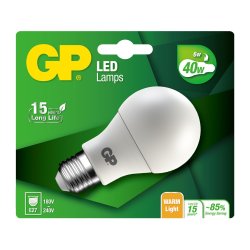 GP - LED Lamp Classic, E27, 6W (40W), 470lm