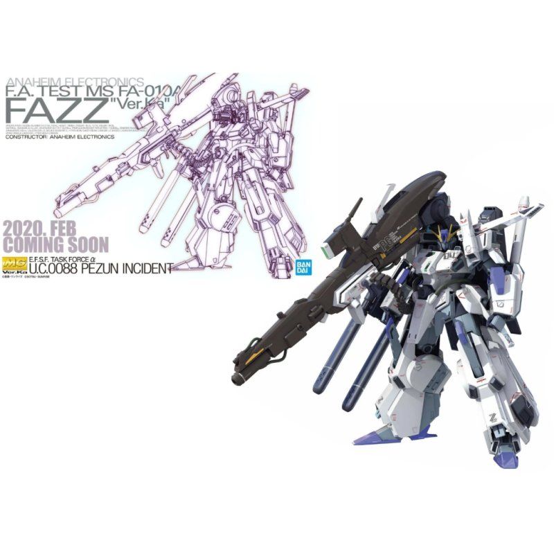 GUNDAM - MG 1/100 Fazz Ver.Ka FA-010 - Model Kit