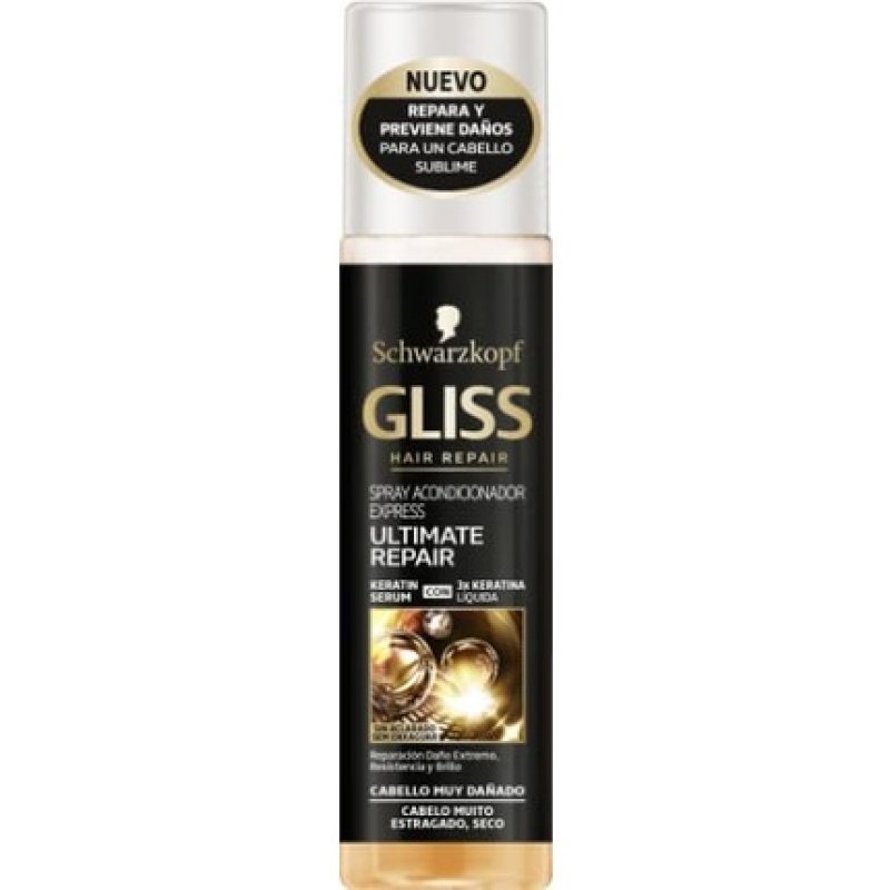 Schwarzkopf Gliss Express Ultimate Repair Conditioner Spray 200ml for Very Damaged Hair