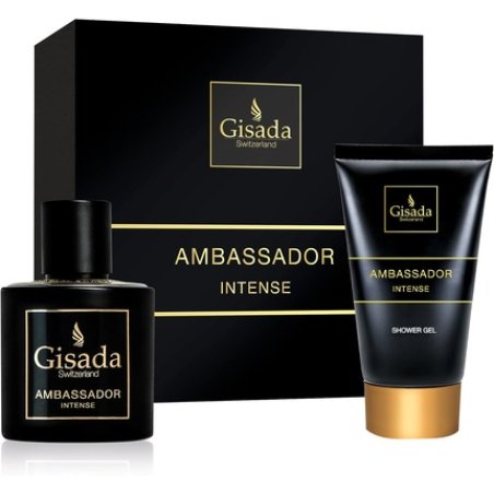 Gisada Ambassador Intense Gift Set Eau de Parfum 50ml & Shower Gel 100ml Spicy Fresh Men's Fragrance
