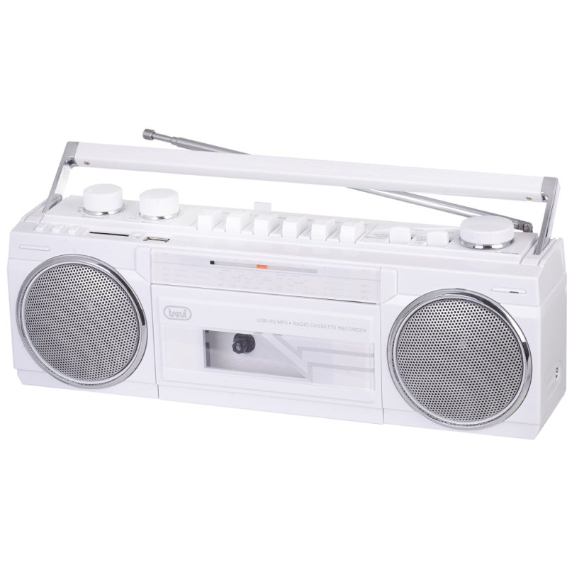 RADIO CASSETTE RR 501 BT PORTABLE RADIO RECORDER USB AW WHITE