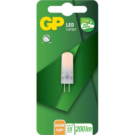 GP - LED Lamp Capsule, G4, DIM, 1.7W (20W), 200lm