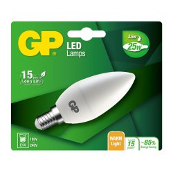 GP - LED Lamp Mini Candle, E14, 3.5W (25W), 250lm