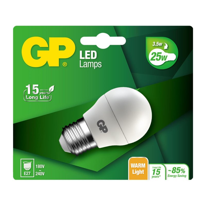 GP - LED Lamp Mini Globe, E27, 3.5W (25W), 250lm