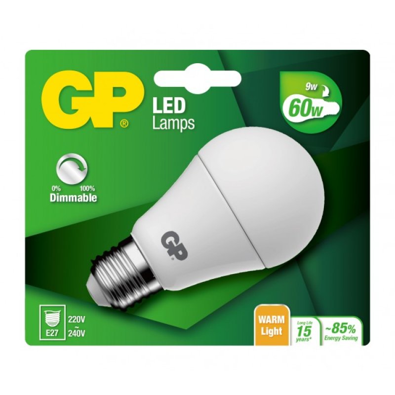 GP Batteries 472092 ampoule LED Blanc chaud 2700 K 9 W E27