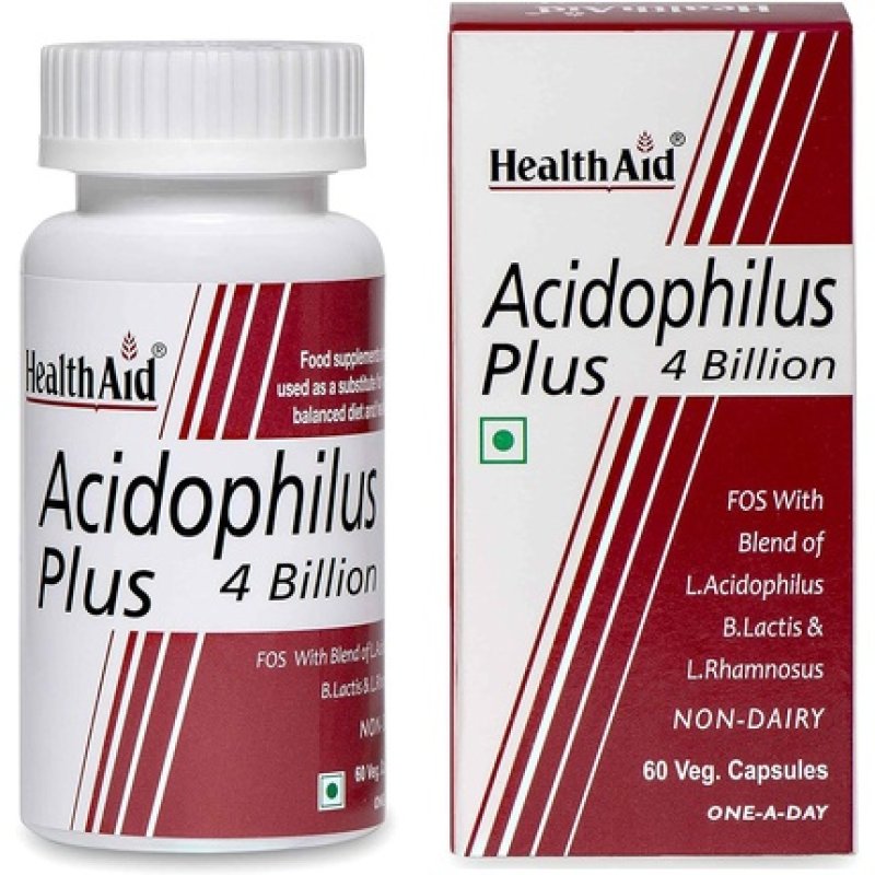 HealthAid Acidophilus Plus 4 Billion Vegicaps 60 Count