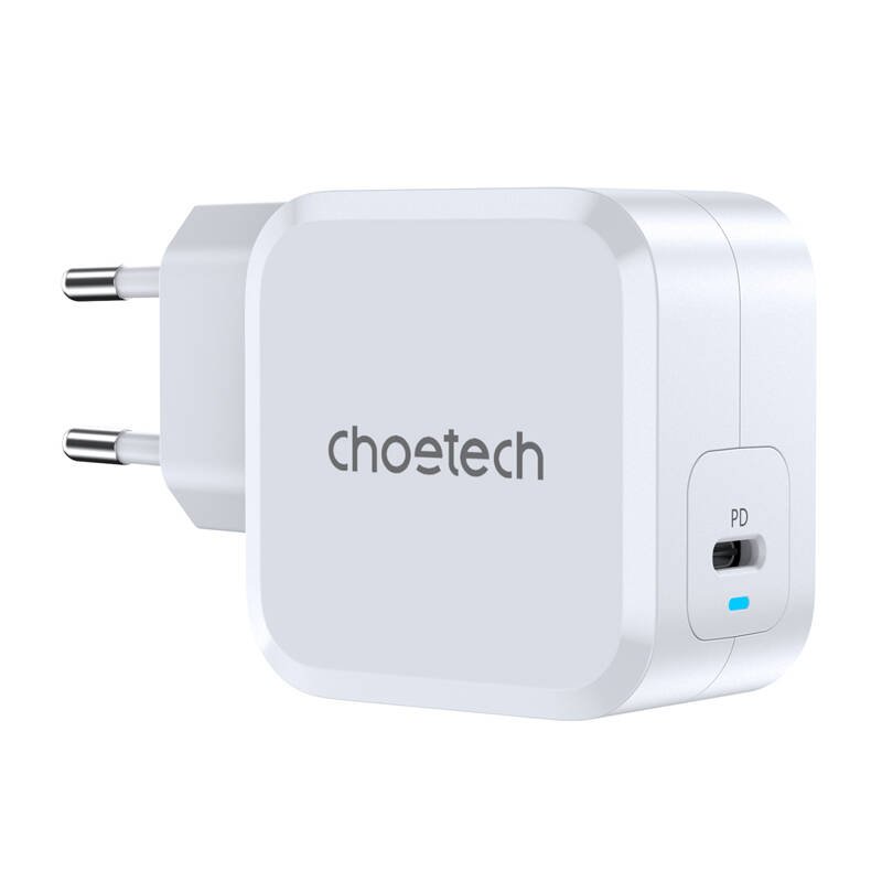 PD8007 USB-C PD45W power charger Choetech EU (white)