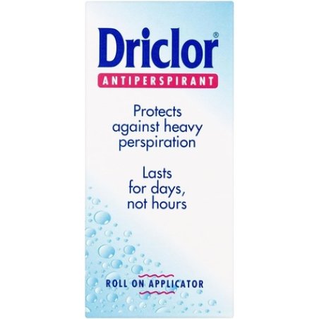 Driclor Antiperspirant Roll On Applicator Protects Against Heavy Perspiration 20ml
